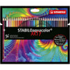 STABILO - Buntstifte 1636 aquacolor Arty, sortiertes Federmäppchen mit 36 ​​Teilen
