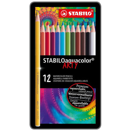 STABILO - Buntstifte 1612 aquacolor sortiert Dose à 12 Stück