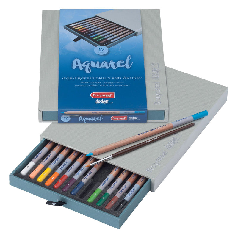 Bruynzeel - Buntstifte 8835 Design Aquarell 12 Stück sortiert | 6 Stück