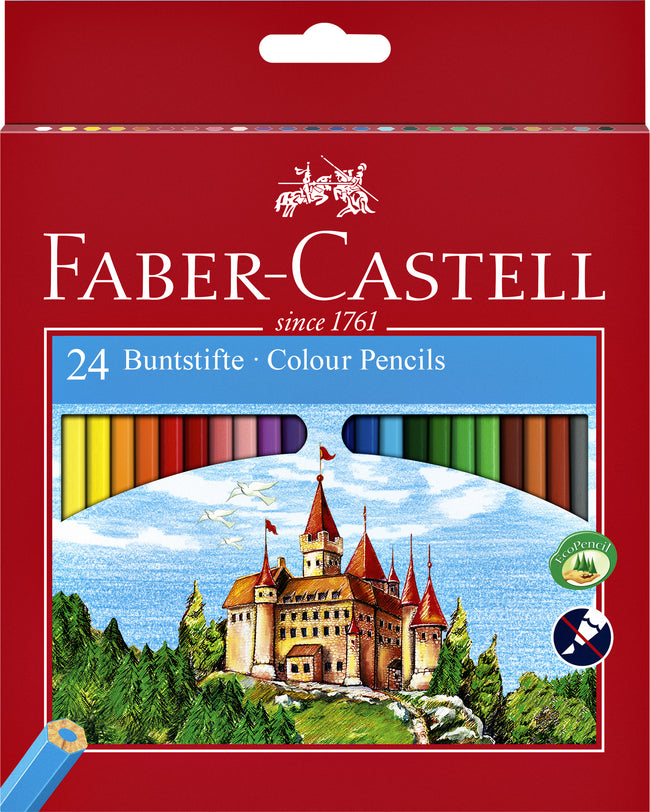 Faber Castell - Buntstifte Faber-Castell sortiertes Set mit 24 Stück