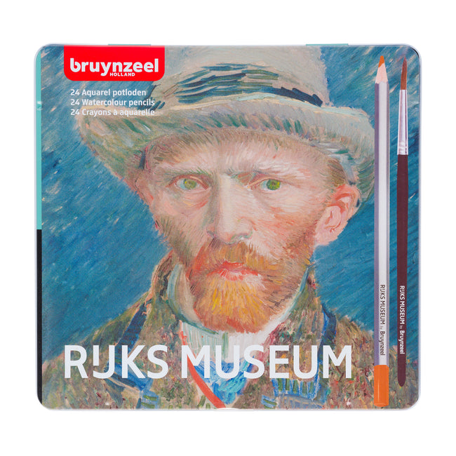 Bruynzeel - Buntstifte Aquarell Van Gogh Dose mit 24 Stück sortiert