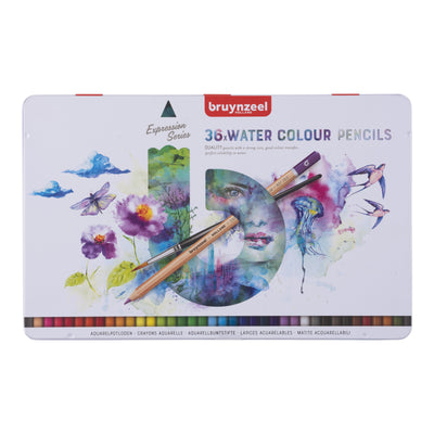 Bruynzeel - Aquarellstift-Sion-Set mit 36 ​​Stück sortiert | 4 Stück