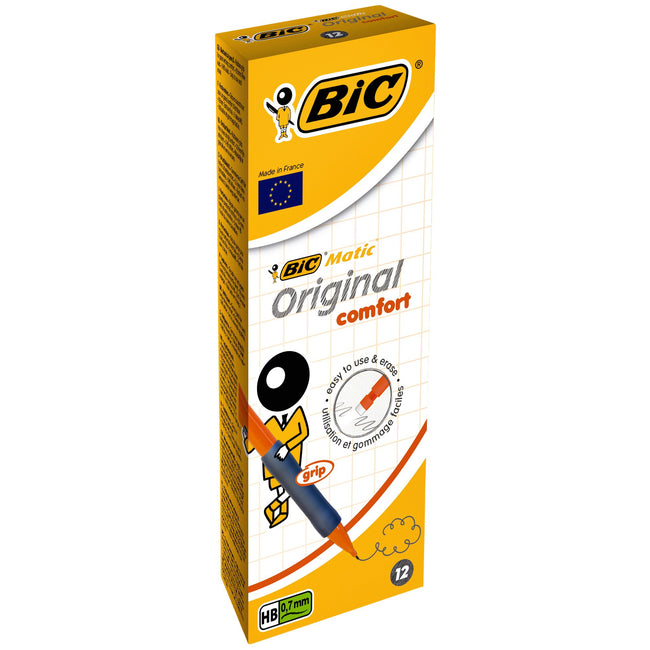 Bic - Druckbleistift Matic Original-Komfortgriff HB 0,7 mm | 12 Stück