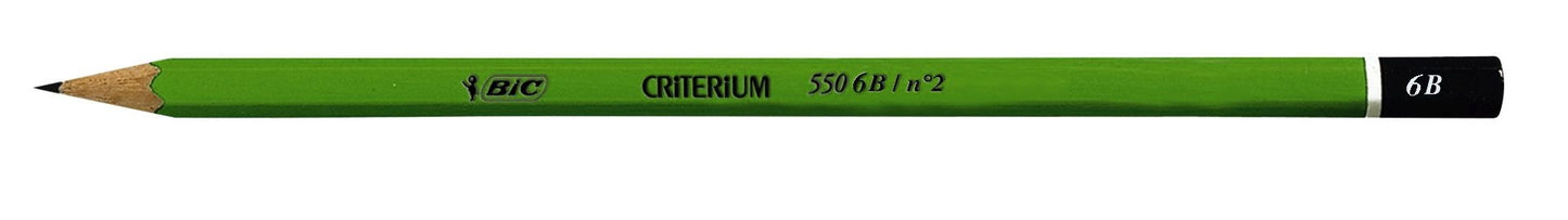 Bic - Bleistift 550 Sechskant 6B | 12 Stück
