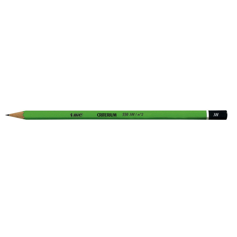 Bic - Bleistift 550 Sechskant 3H | 12 Stück