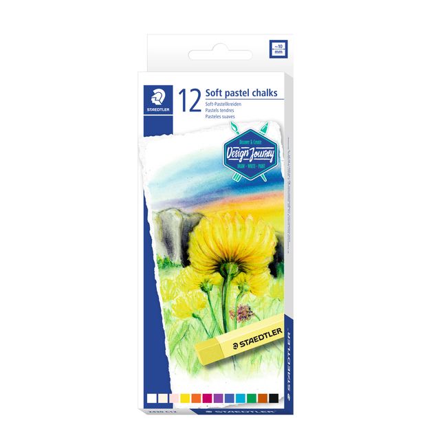 Staedtler - Karat Soft Zählkreide, sortiertes Set mit 12 Stück