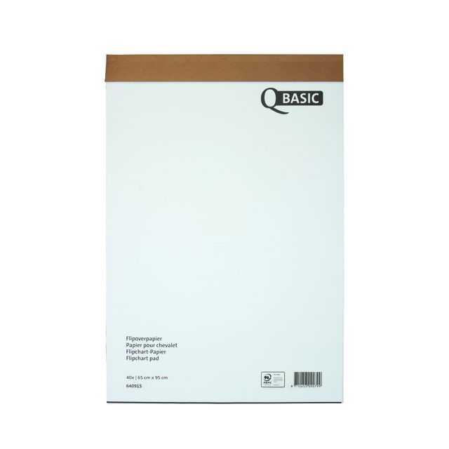 Qbasic – Flipchart-Papier 65 x 95 cm, 20 Blatt aufgerollt
