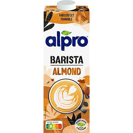 Alpro - Barista pflanzliche Mandelmilch, 1 l, 8er Pack