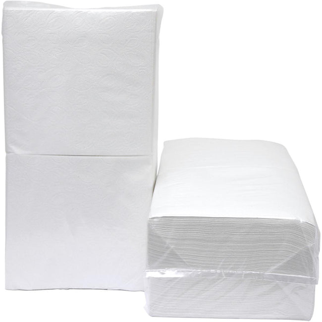 Klika - Servietten, 33 x 33 cm, 1-lagig, weiß, Packung à 9 x 500 Stück