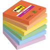 Post-it - Memopad 654 Super Sticky 76x76mm Verspielt 6 Stück