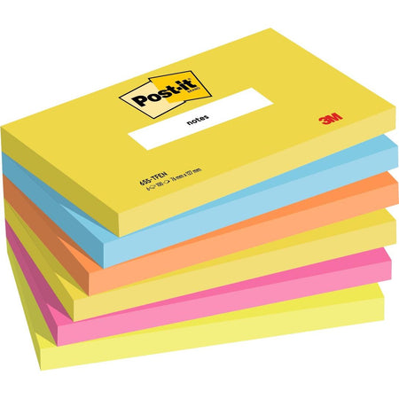 Haftnotizen - Notizblock 655 76x127mm Energetic Colors 6 Stück