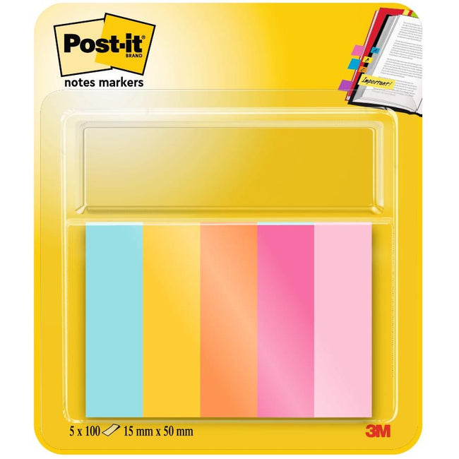 Post-it-Marker – Markierungsstreifen 670 15 x 50 mm Beachside, 5 Stück
