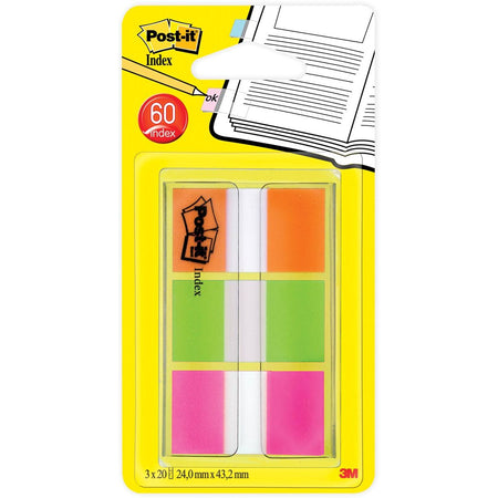 Post-it – Registerregister 680 24 mm x 43,2 mm, sortiert, 60 Register