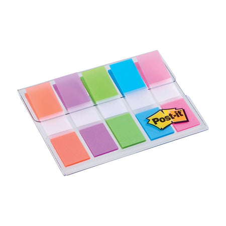 Post-it-Index, ft 11,9 x 43,2 mm, Blister mit 5 Farben, 20 Tabs pro Farbe