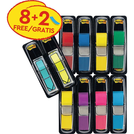 Post-it-Index, 10er-Packung (8 + 2 GRATIS)