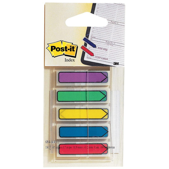 Post-it - Indexpfeile, Blister mit 5 Farben, 24 Blätter pro Farbe