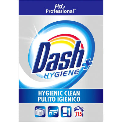 Dash - h Professional Hygiene Plus Waschpulver, Karton mit 5,75 kg, 115 Waschgänge
