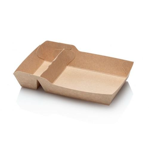 Kraft - Snackbehälter A14 +1/A20 125x95x33mm 50 Stück