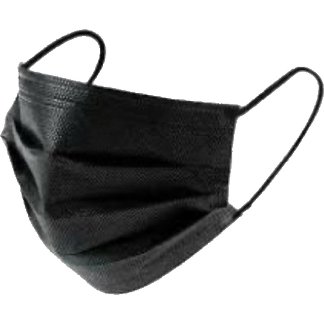 Klika -  Mondmasker | PP | 3-laags | zwart | 50 stuks