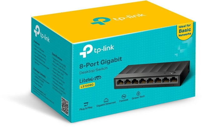 TP-Link -  Desktopswitch tplink litewave ls1008g 8poorts
