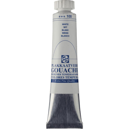 Talens - Gouache Extra Fine Tube mit 20 ml, weiß