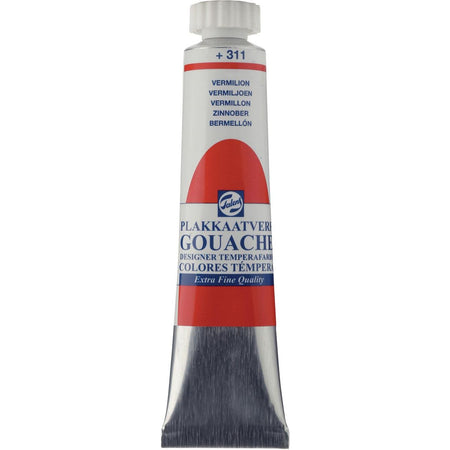 Talens - Gouache Extra Fine, 20 ml Tube, Zinnoberrot