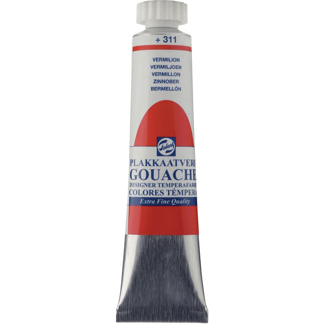 Talens - Gouache Extra Fine, 20 ml Tube, Zinnoberrot