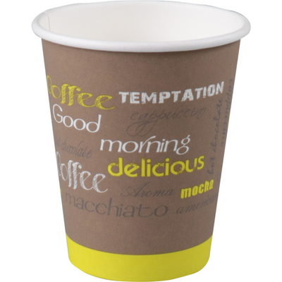 Depa - Kaffeebecher Pappe 250cc 'Coffee to Go' Limetta 50 Stück