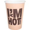 Depa - | Kaffeetasse | Ich bin eine heiße Tasse | Karton + PE | 180ml | 7,5 Unzen | 93mm | braun | 2000 Stück