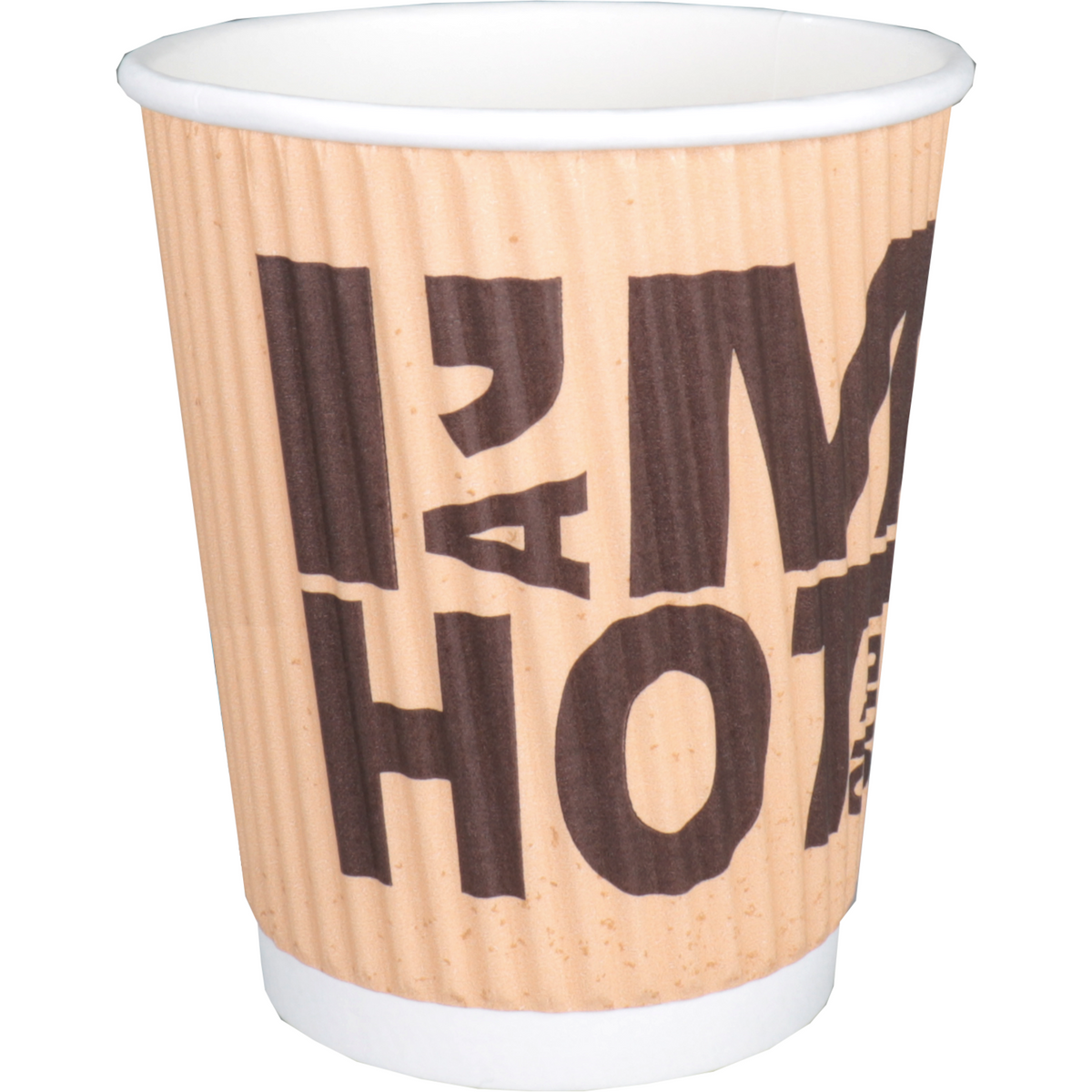 Depa - | Kaffeetasse | Ich bin eine heiße Tasse | Karton + PE | doppelwandig | 250ml | 8oz | 92mm | braun | 500 Stück