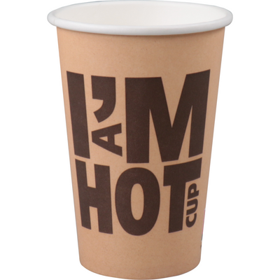 Klika - Kaffeetasse | Ich bin eine heiße Tasse | Karton + PE | 300ml | 10oz | 110mm | 1000 Stück