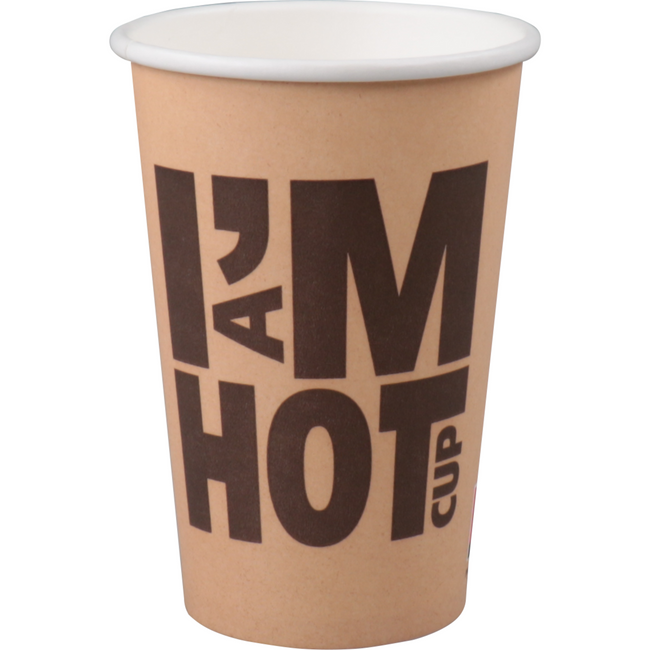 Klika - Kaffeetasse | Ich bin eine heiße Tasse | Karton + PE | 300ml | 10oz | 110mm | 1000 Stück