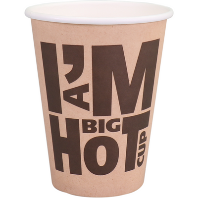 Depa - | Kaffeetasse | Ich bin eine heiße Tasse | Karton + PE | 400ml | 12oz | 110mm | 1000 Stück