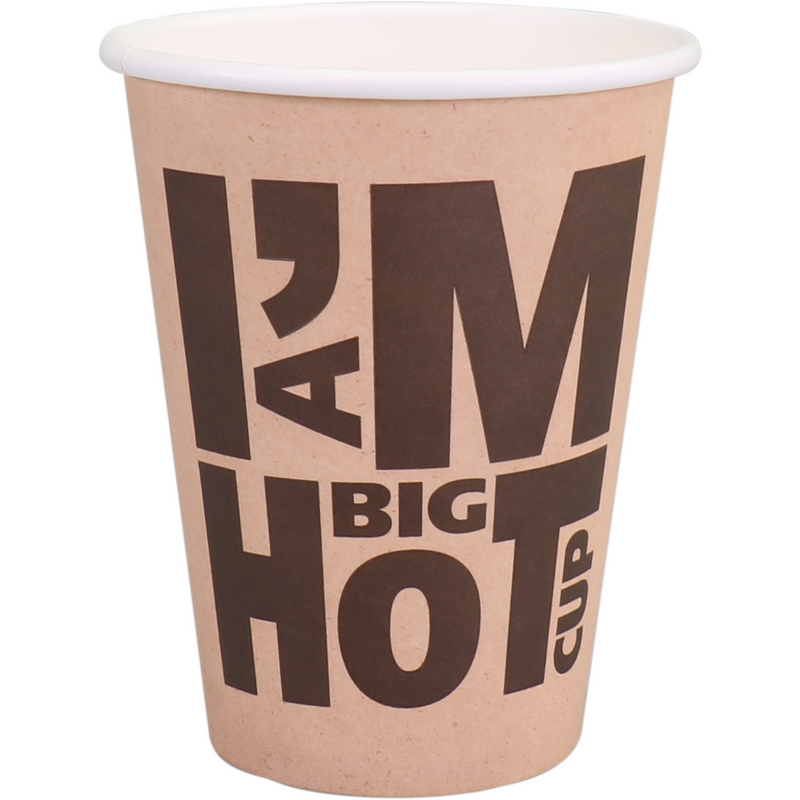 Depa - | Kaffeetasse | Ich bin eine heiße Tasse | Karton + PE | 400ml | 12oz | 110mm | 1000 Stück