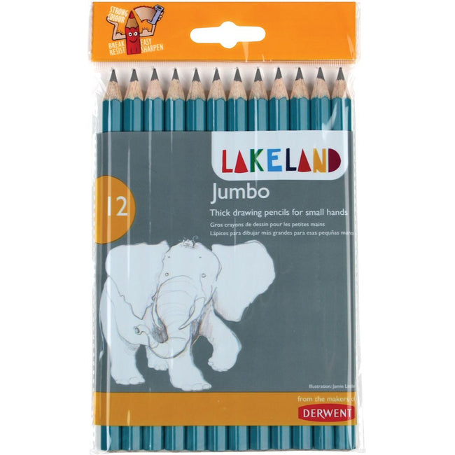 Derwent - Bleistifte Lakeland Jumbo HB Blister mit 12 Stück