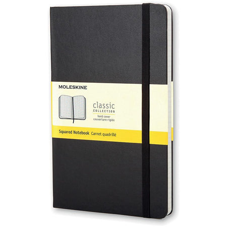 Moleskine - Notebooktasche 90x140mm Diamant 5x5mm Hardcover schwarz