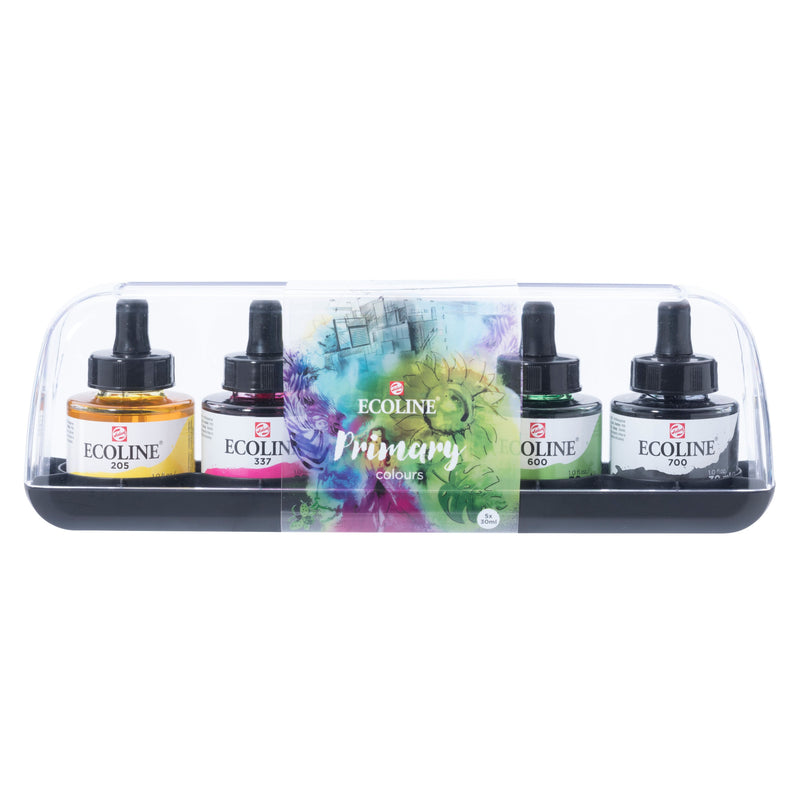 Talens - Ink Ecoline mit Pipette Primärset 5er sort