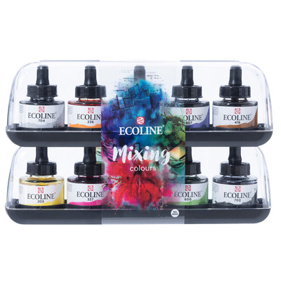 Talens - Ink Ecoline mit Pipette Zusatzset 10er sort