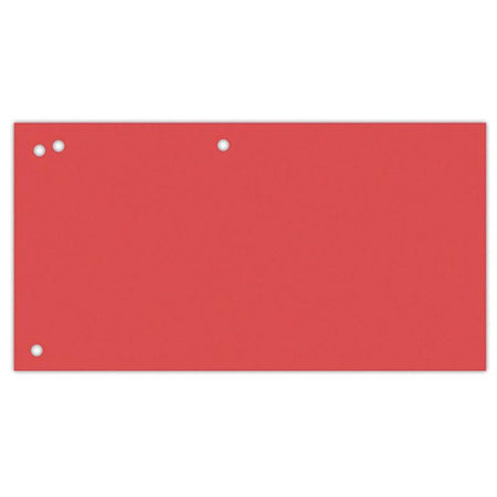 OFFICE products -   verdeelstroken, 240 x 105 mm, pak van 100 stuks, rood