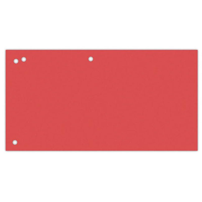 OFFICE products -   verdeelstroken, 240 x 105 mm, pak van 100 stuks, rood