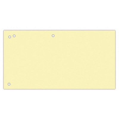 OFFICE products -   verdeelstroken, 240 x 105 mm, pak van 100 stuks, geel