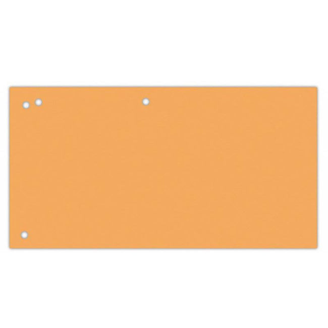 OFFICE products -   verdeelstroken, 240 x 105 mm, pak van 100 stuks, oranje