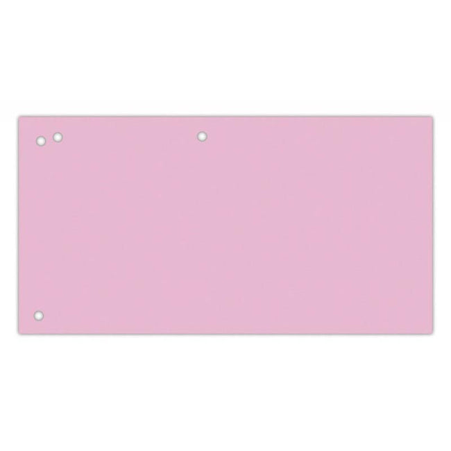 OFFICE products -   verdeelstroken, 240 x 105 mm, pak van 100 stuks, roze
