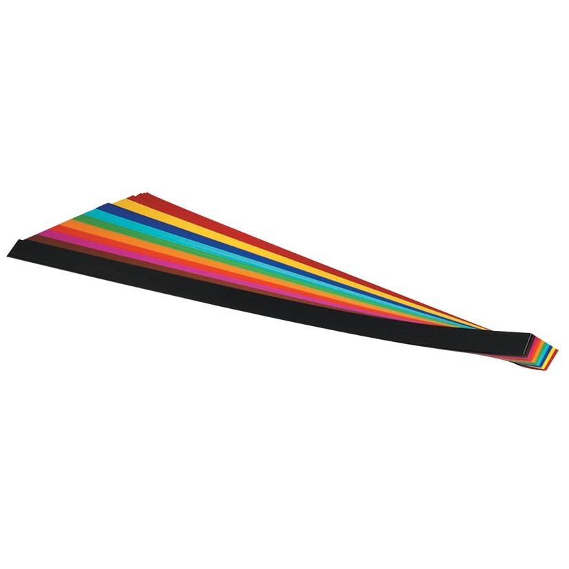 Folia - Flechtstreifen 50 x 1,5 cm, Packung mit 200 Stück in verschiedenen Farben