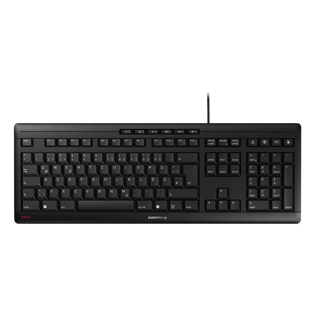 CHERRY -   STREAM toetsenbord Kantoor USB QWERTZ Duits Zwart
