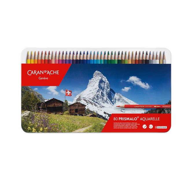 Caran d'ache - Buntstifte, 80 Stück sortiert