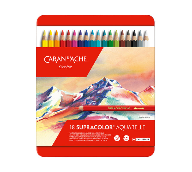 Caran d'ache - Buntstifte Supracolor 18 Stück sortiert