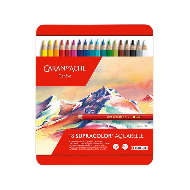 Caran d'ache - Buntstifte Supracolor 18 Stück sortiert