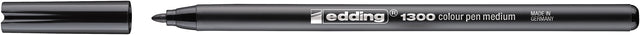 Edding - Fineliner 1300 mittelschwarz | 10 Stück