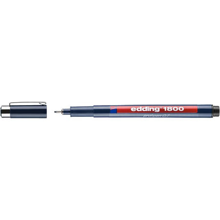 Edding - Fineliner 1800 0,7mm schwarz | 10 Stück